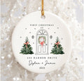 First Christmas In Our New Home Ornament, New House Christmas Ornament, Our First Home Keepsake, First Home 2026, Wedding Christmas Gift CERAMIC08