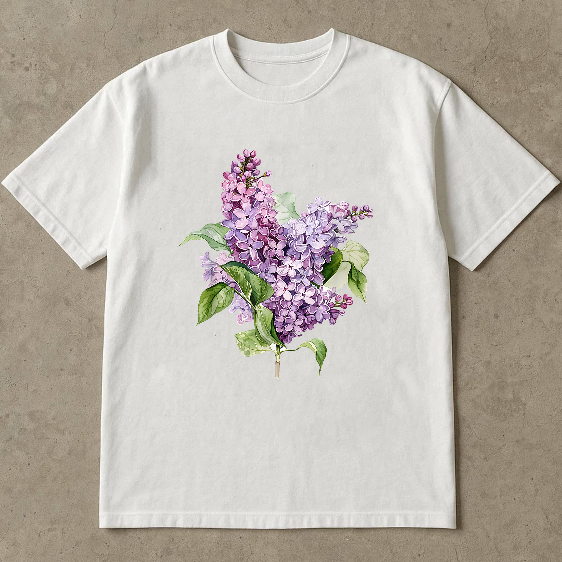 Lilac Flower Shirt, Vintage Floral Tee, Cottagecore Shirt, Botanical Lilac T-Shirt, Gift for Garden Lover, Purple Flower Tee