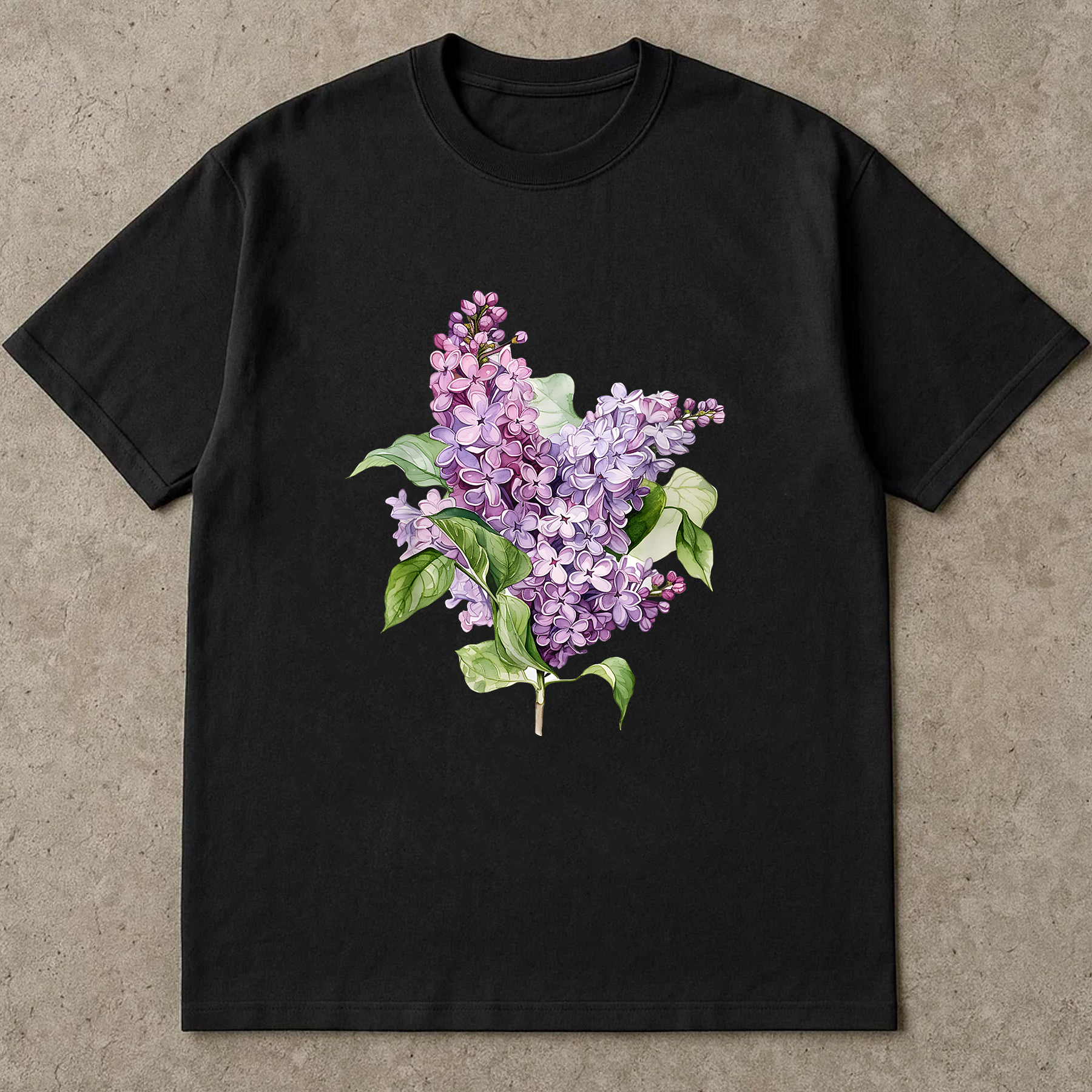 Lilac Flower Shirt, Vintage Floral Tee, Cottagecore Shirt, Botanical Lilac T-Shirt, Gift for Garden Lover, Purple Flower Tee