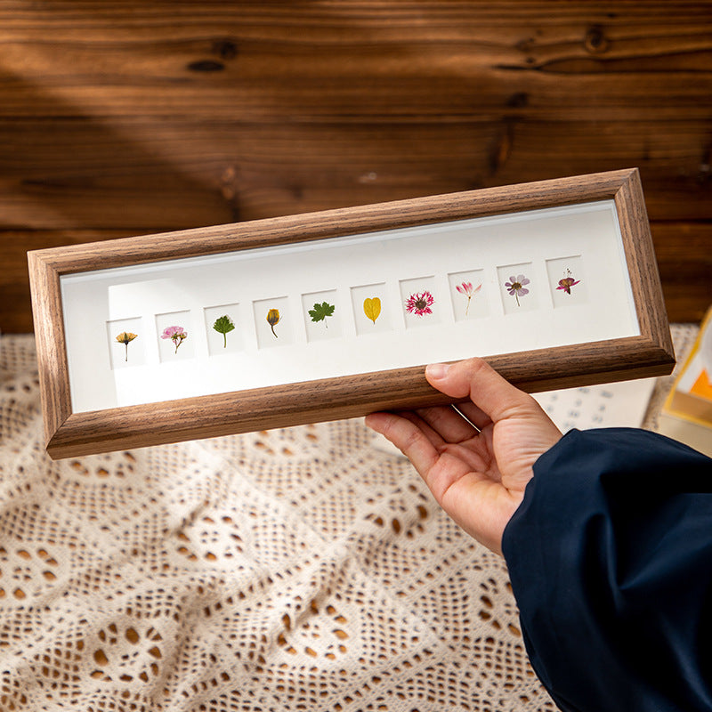 Handmade Wooden Multi Photo Frame, Custom Baby Growth Picture Frame, 6–10–20 Slots, Tabletop or Wall Display