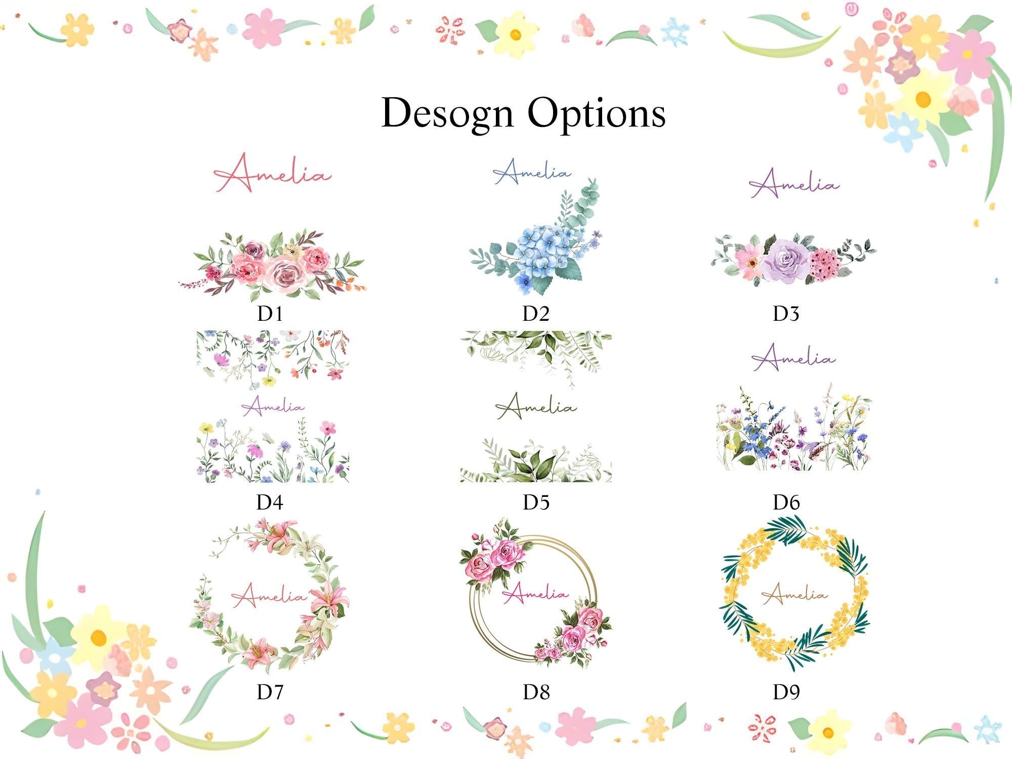 Custom Jewelry Dish Flower With Name, Personalized Gift with Flower, Flower Ring Dish, Jewelry Dishes For Women, Custom Ring Holder with Flower