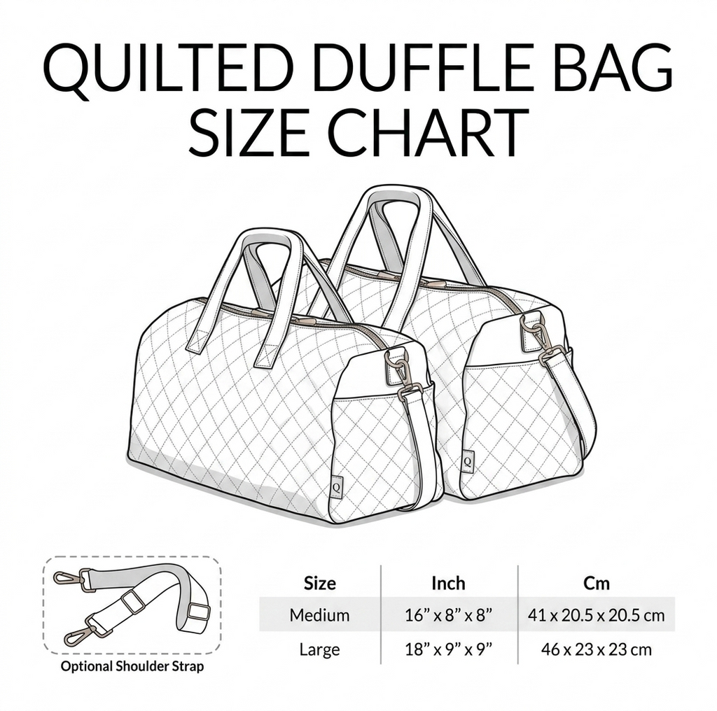 Beachside Camper Quilted Duffle Bag – Coastal Travel Weekender Tote, Lightweight Overnight Gym Bag for Women, Summer Vacation Duffel Gift