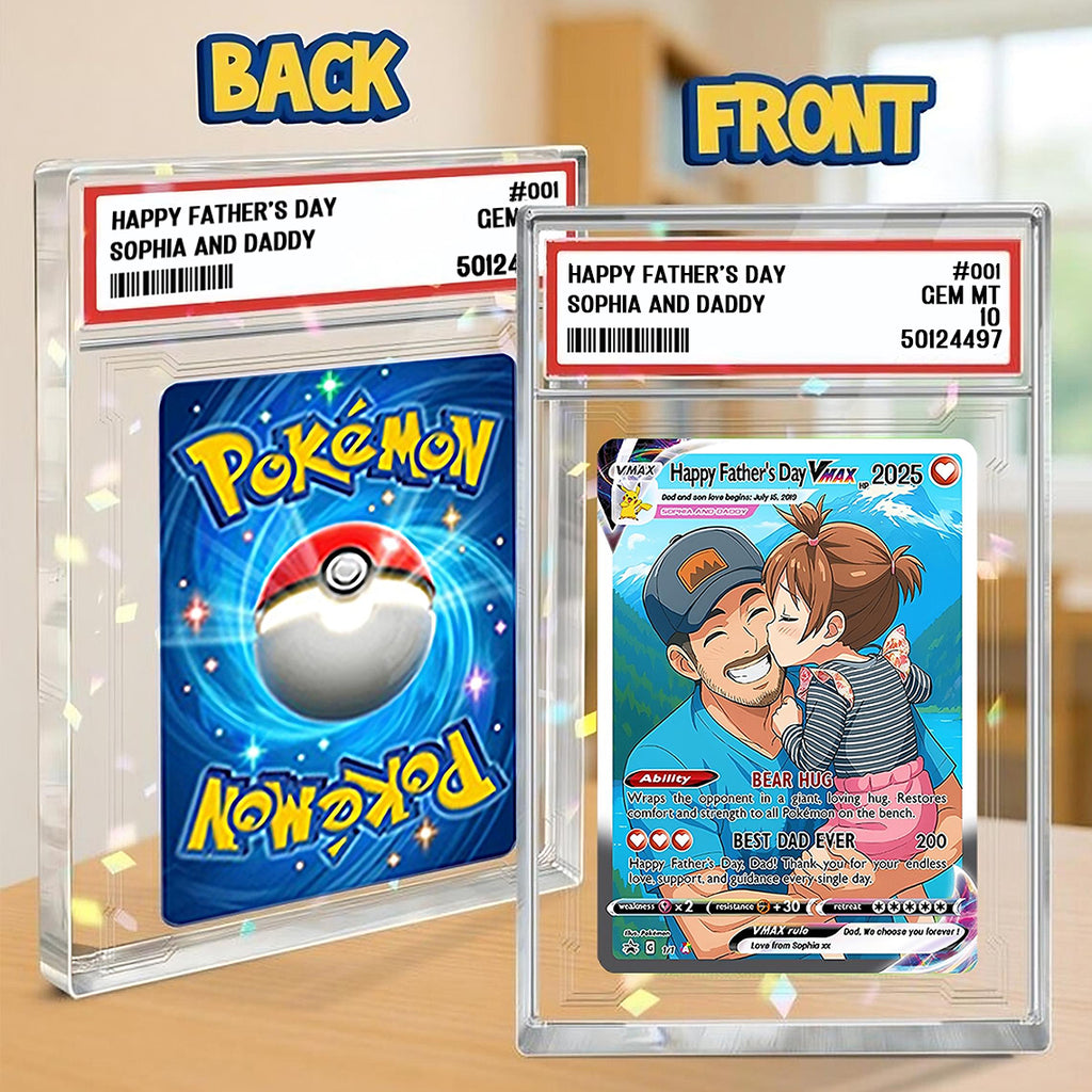 Personalized Anniversary Card, Custom Photo Pokemon Card, Anime Wedding Card, Anniversary Gift, Custom Card for Couple, Valentine's Day Gift