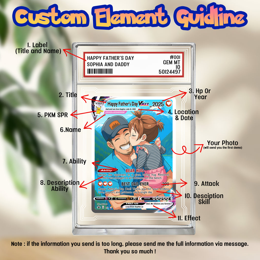 Personalized Anniversary Card, Custom Photo Pokemon Card, Anime Wedding Card, Anniversary Gift, Custom Card for Couple, Valentine's Day Gift
