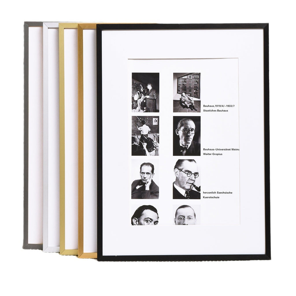 Narrow side aluminum alloy photo frame wall 7 10 inch picture frame mounted simple advertising poster frame wholesale creative photo frame