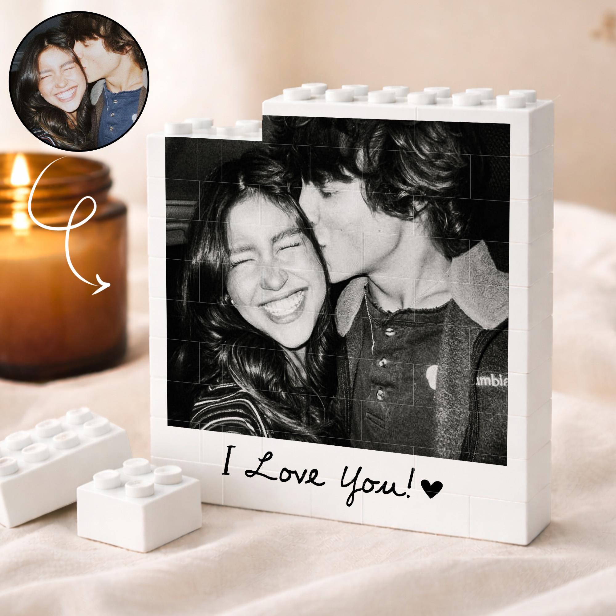 Custom Photo Building Blocks for Couple, Valentines Day Gift for Him, Gamer Boyfriend Valentines Gift, Gamer Husband Gift, Photo Puzzle Gift