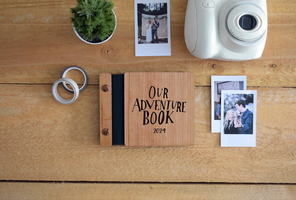 Our Adventures Book Scrapbook Album Travel Scrapbook Gifts for Him Personalized Gifts for Boyfriend Adventure Photo Album Gift for Her