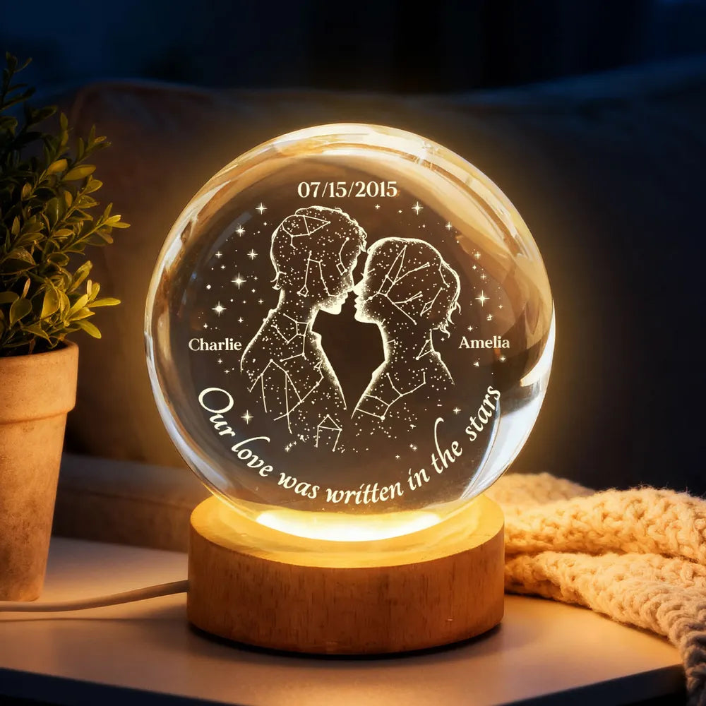 Our Love Was Written in the Stars Custom Star Map by Date, Personalized Magical Gift for Her/Him Birthday, Anniversary Memorial Keepsake Night Lamp Decor