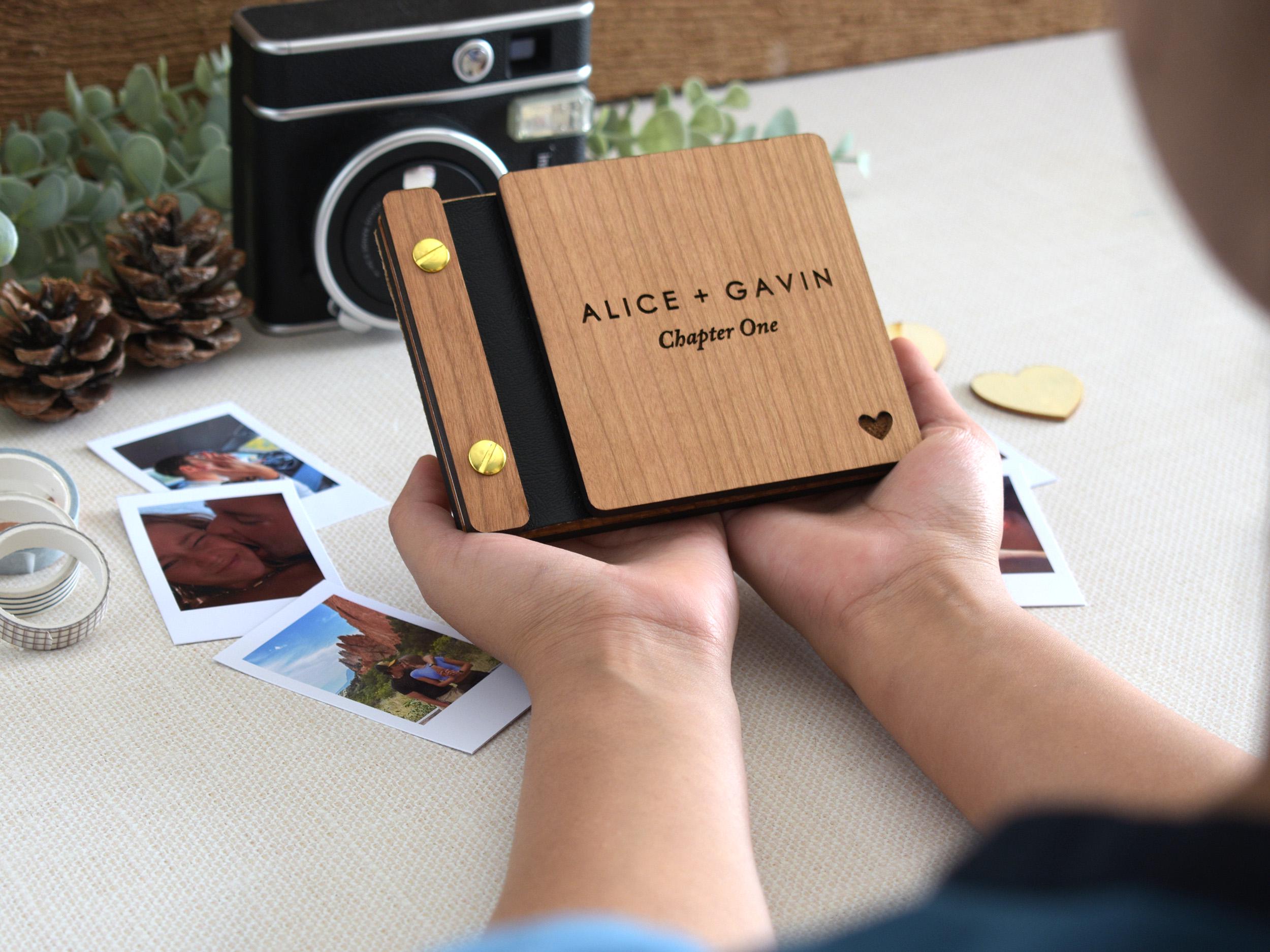 Personalized Anniversary Photo Album, Valentines Gift for Him, Anniversary Gift for Her, Couples Gift, Birthday Gifts for Boyfriend