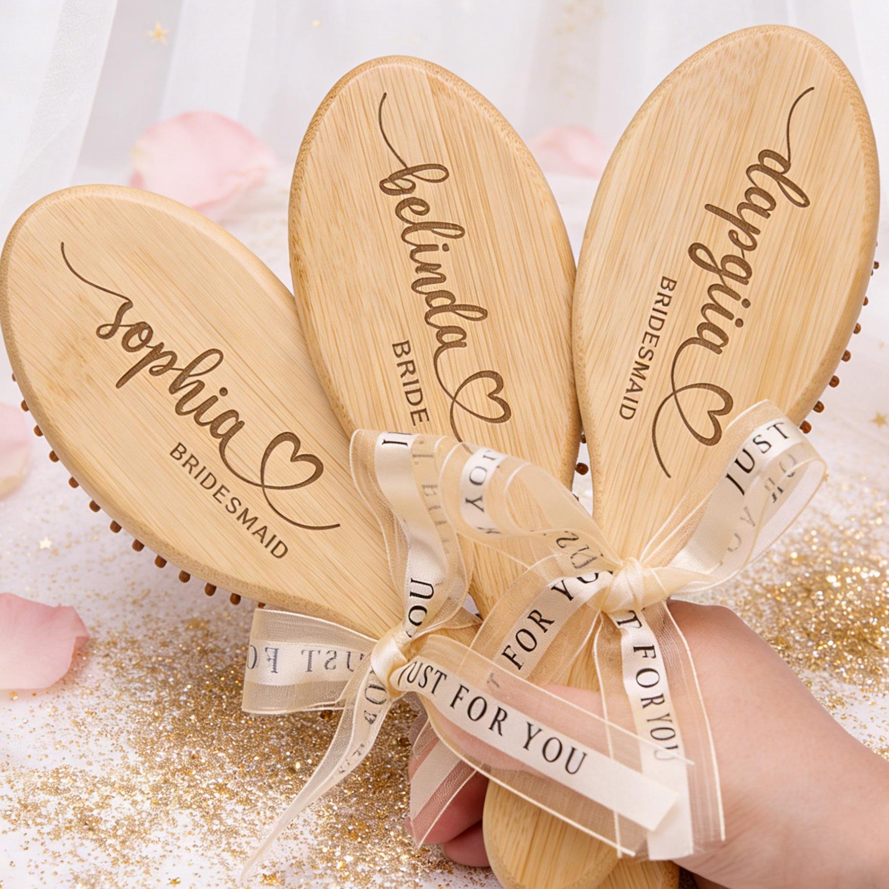 Bridesmaid Name Wood Comb,custom Wedding Party Gift,bridesmaid Hair Comb,engraved Commemorative Combs,bridesmaid Proposal Gifts,anniversary
