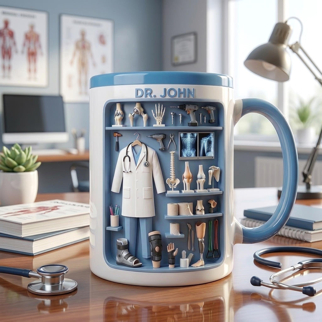 Personalized Celebrate Your Medical Journey Mug, Tumbler, Graduation Gifts for Orthopedic Student, Gift for Doctors and Med Students