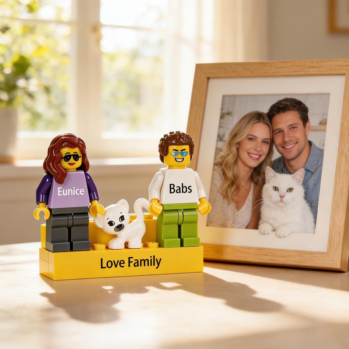 Custom Building Block Figurine Set | Personalized Couple Mini Figures | Valentine's, Wedding, Anniversary Gift