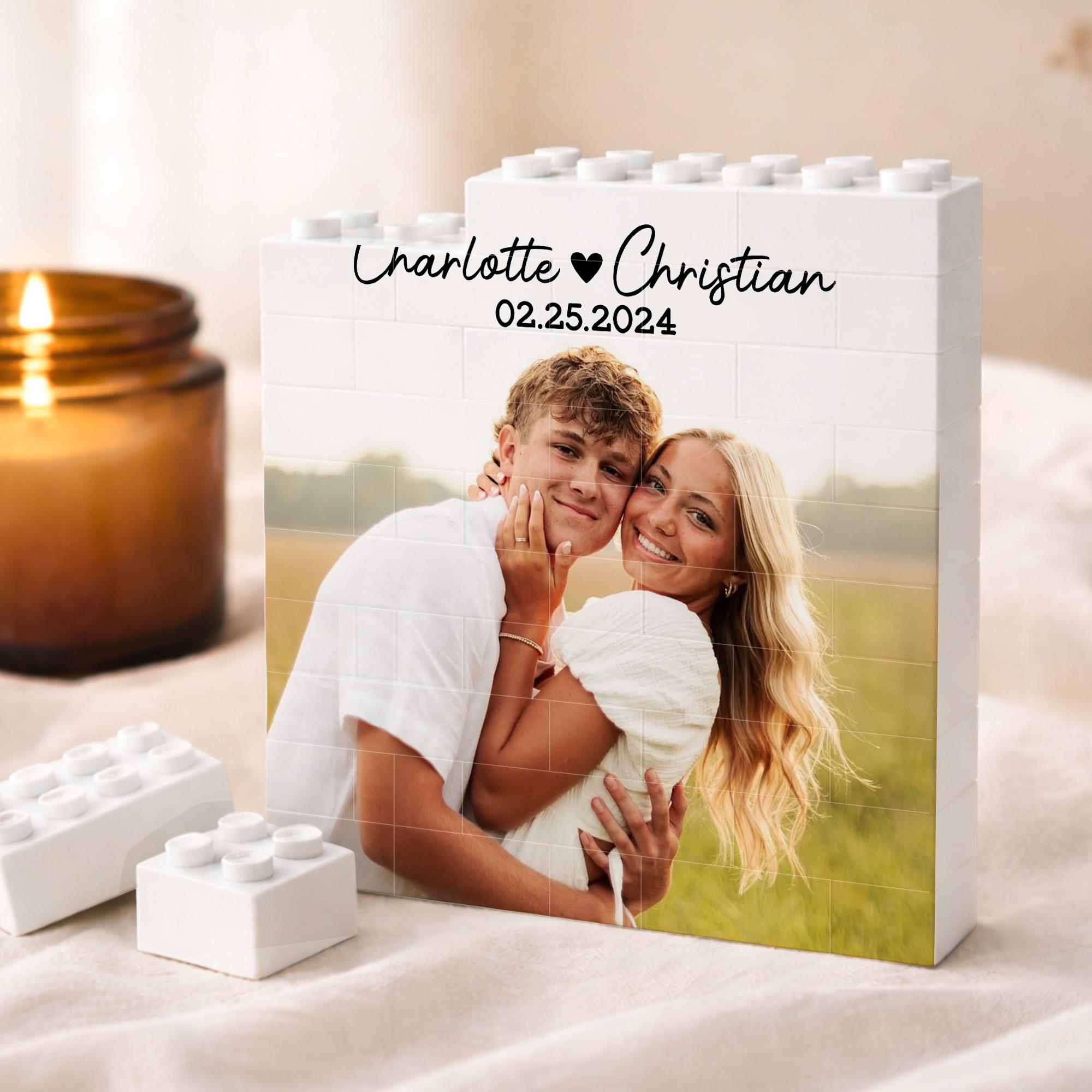 Custom Photo Building Block, Valentine's Day Gift for Him, Gamer Boyfriend Valentines Gift, Custom Photo Couple Gift, Anniversary Gift