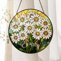 Birth Month Flower STAINED GLASS Suncatcher Window Hanging, Birth Flow