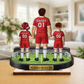 Personalized Soccer Dad Wooden Plaque, Custom Family Keepsake, Father's Day Gift