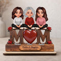 Custom Mothers Day Wooden Sign, Personalized Mom Birthday Gift From Daughter Son, Unique Family Name 2-layered Wooden Plaque,we Love You Mom