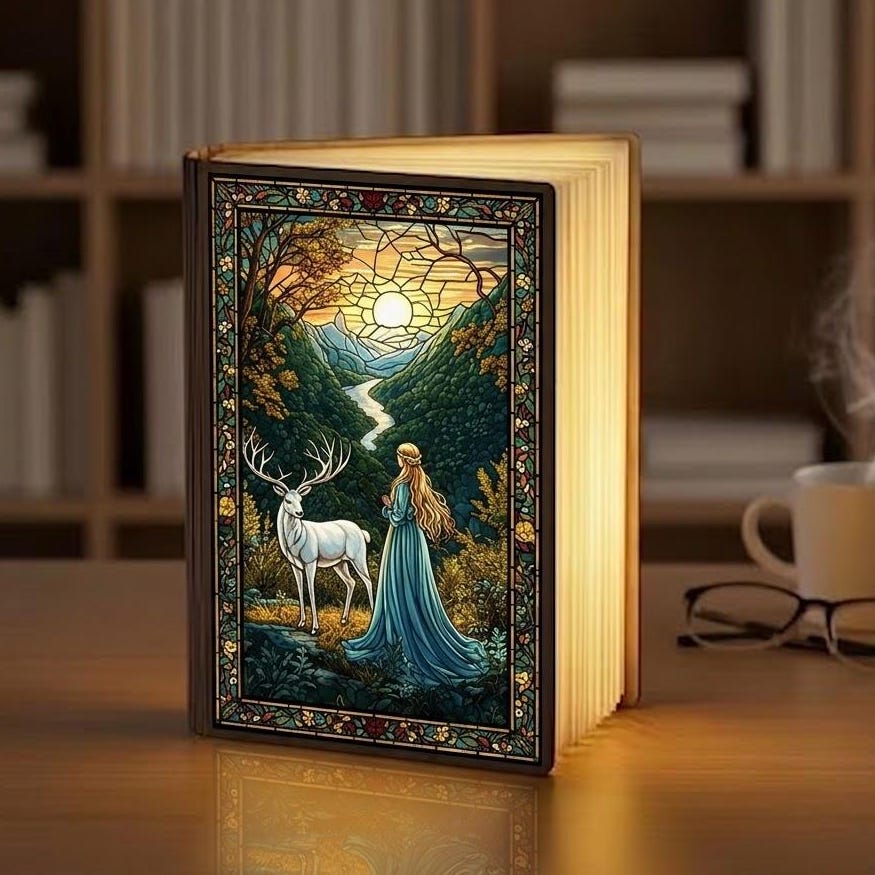 Throne of Glass Fantasy Night Light, Aelin Throne of Glass Book Lamp, Fire Queen Reader Gift, Bookish Decor for Fans, Reading Nook Lamp