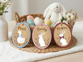 Personalized Easter Basket Tag, Custom Easter Name Tag, Bunny Goose Basket Tag, Kids Easter Gift, Easter Basket Decor