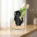 Graduation Silhouette Acrylic Book Vase, Graduation Gift Bookish Vase, Floral Book Shaped Vase, Aesthetic Decor, Graduate Gift for Girls