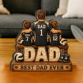 Personalized Volleyball Dad Wooden Block, Custom Father's Day Gift, Heartfelt Gift