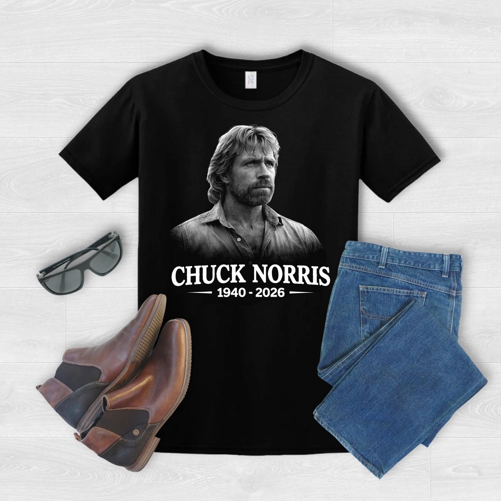 Chuck Norris Actor Movie Drama Television Series Fans Gift T-shirt, Chuck Norris Legend Shirt, RIP Chuck Norris