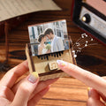Personalized Wooden Music Box, Custom Photo & Song, Engraved “I Love You” Gift, Romantic Keepsake for Wife, Mom, Valentine’s Day