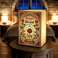 Beauty and the Beast Book Lamp, Disney Enchanted Rose Folding LED Light, Tale as Old as Time Reading Lamp, Disney Fairytale Night Light