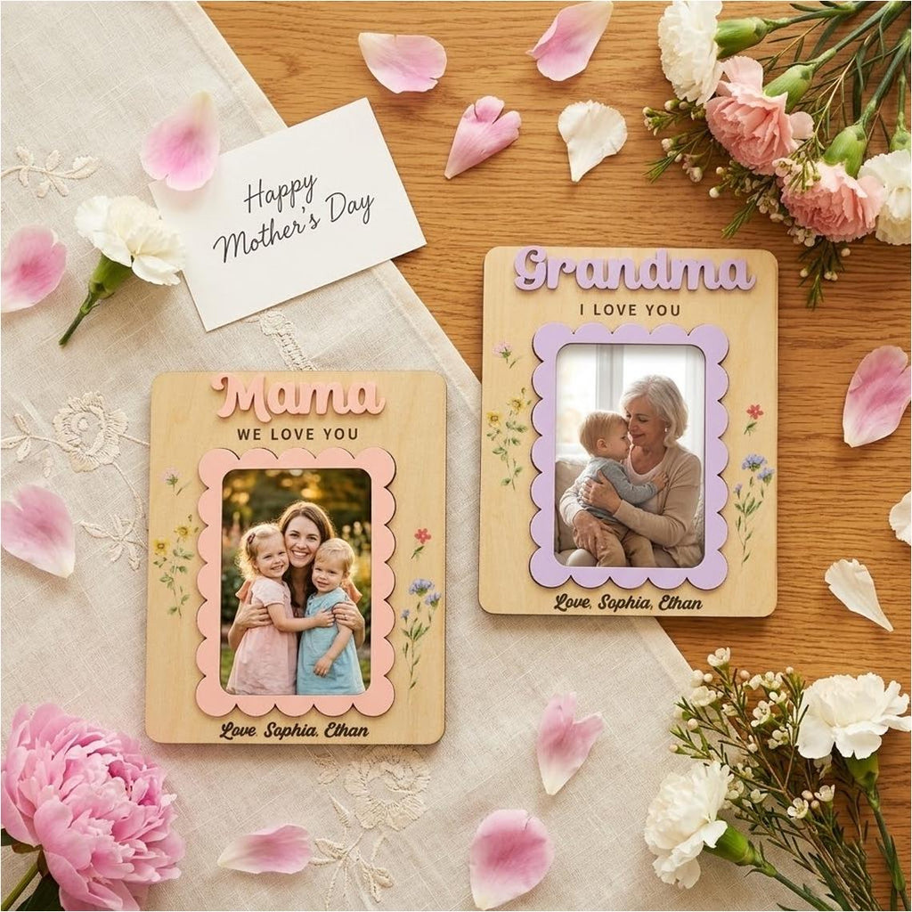 I Love You Photo Magnet _ Perfect Gift Photo Frame _ Gift for Mom _ Grandma _ Mothers Day Picture Frame _ Fridge Magnet _ Birthday Gifts