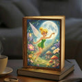 Personalized Tinkerbell Book Lamp, Folding LED Wooden Night Light, Magical Disney Inspired Nursery Decor, Unique Birthday Gift for Girls