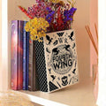 Fourth Wing Book Vase, Dragon Fantasy Book Decor, Rebecca Yarros Inspired Vase, Book Lover Gift, Fantasy Reader Decor, Flower Vase Decor