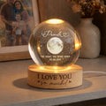 The Day You Were Born Custom Moon Phase by Date, Personalized Crystal Ball Night Light, Birthday Gift for Besties, Gift for Friend, Daughter