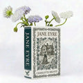Jane Eyre Ceramic Book Vase _ Classic Literature Flower Vase _ Literary Home Decor for Book Lovers _ Vintage Book Decor, Gift for Mom