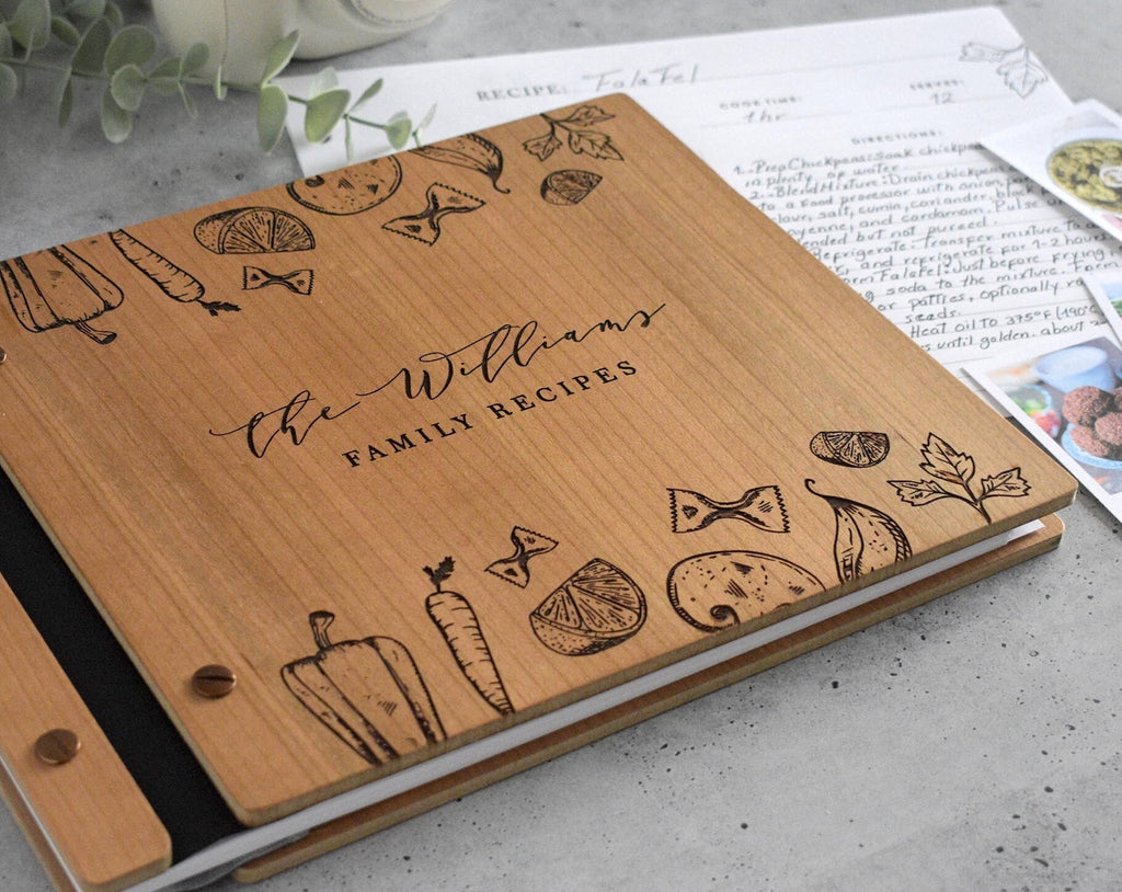 Recipe Book Binder, Bridal Shower Gift for Her, Personalized Gifts for Mom, Custom Cookbook, Birthday Gift for Mom, Mother, Family Cook Book