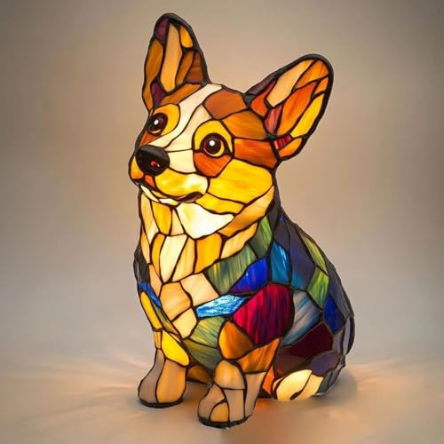 Mosaic Dog Night Light, Modern Desk Lamp, Room Decor, Modern Desk Lamp, Room Decor, Mosaic Table Lamp, Room Decor, Puppy Night Light Decor, Cute Dog Table Lamp, Pet Lover Gift, Nursery & Bedroom Light, Night Light