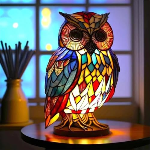 Baxtayel Animal Table Lamp Bohemian Resin Decorative Lamp Animal Series Night Light Decoration Lamp for Bedroom Living Room Home Office Decor Gift