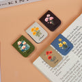 Personalized Leather Magnetic Bookmark_ Birthday Flower Gift, Leather Bookmark, Library Bookmark, Bookmark for Women