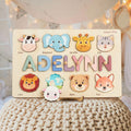 Personalized Wooden Name Puzzle for Kids, Montessori Toy, First Birthday Gift,baby Boy Girl and Gift, Toddler Learning Toy, Baby Shower Gift