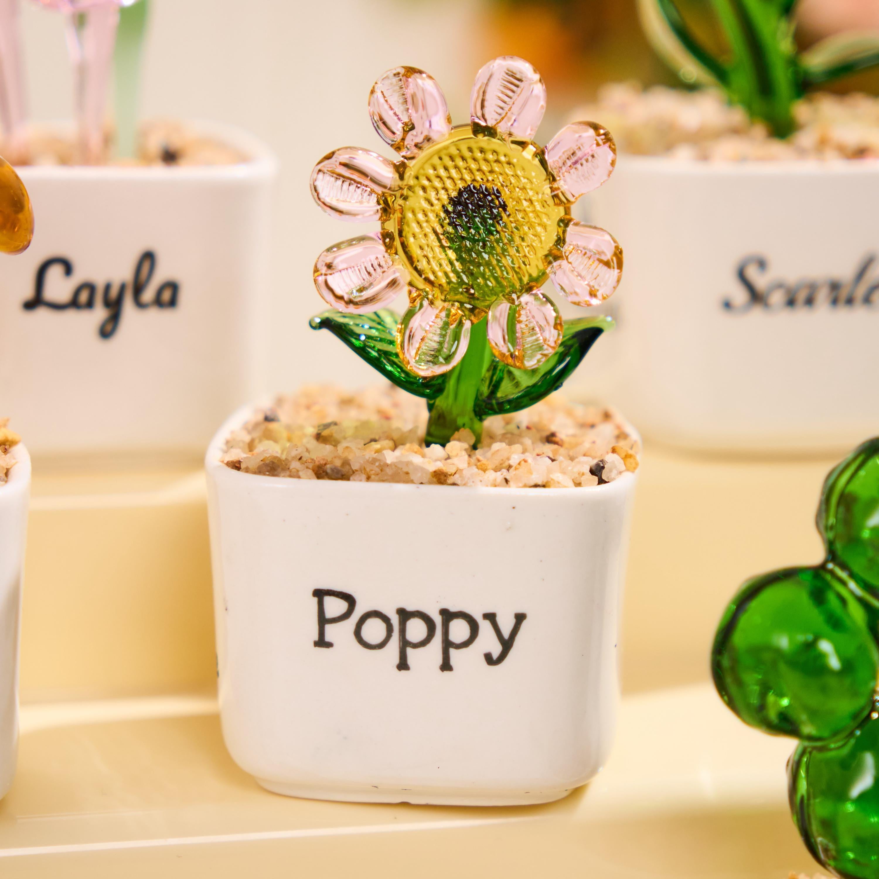 Stained Glass Succulent Cactus, Gift for Teacher,home Decor,custom Potted Plant Figurine, Teacher Appreciation Gift