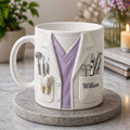 Personalized Dentist Mug Gift, Custom Name Dental Coat Coffee Cup, Clinic Office Mug, Dental Hygienist Appreciation Gift