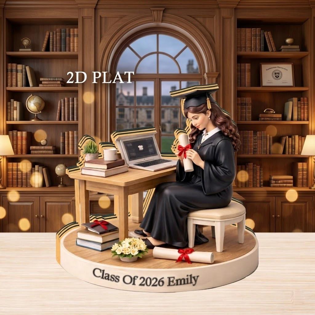 Personalized Graduation Gift 2026, Custom Class of 2026 Wooden Block, Senior Keepsake, Custom Name Graduation Decor, High School Graduate Gift