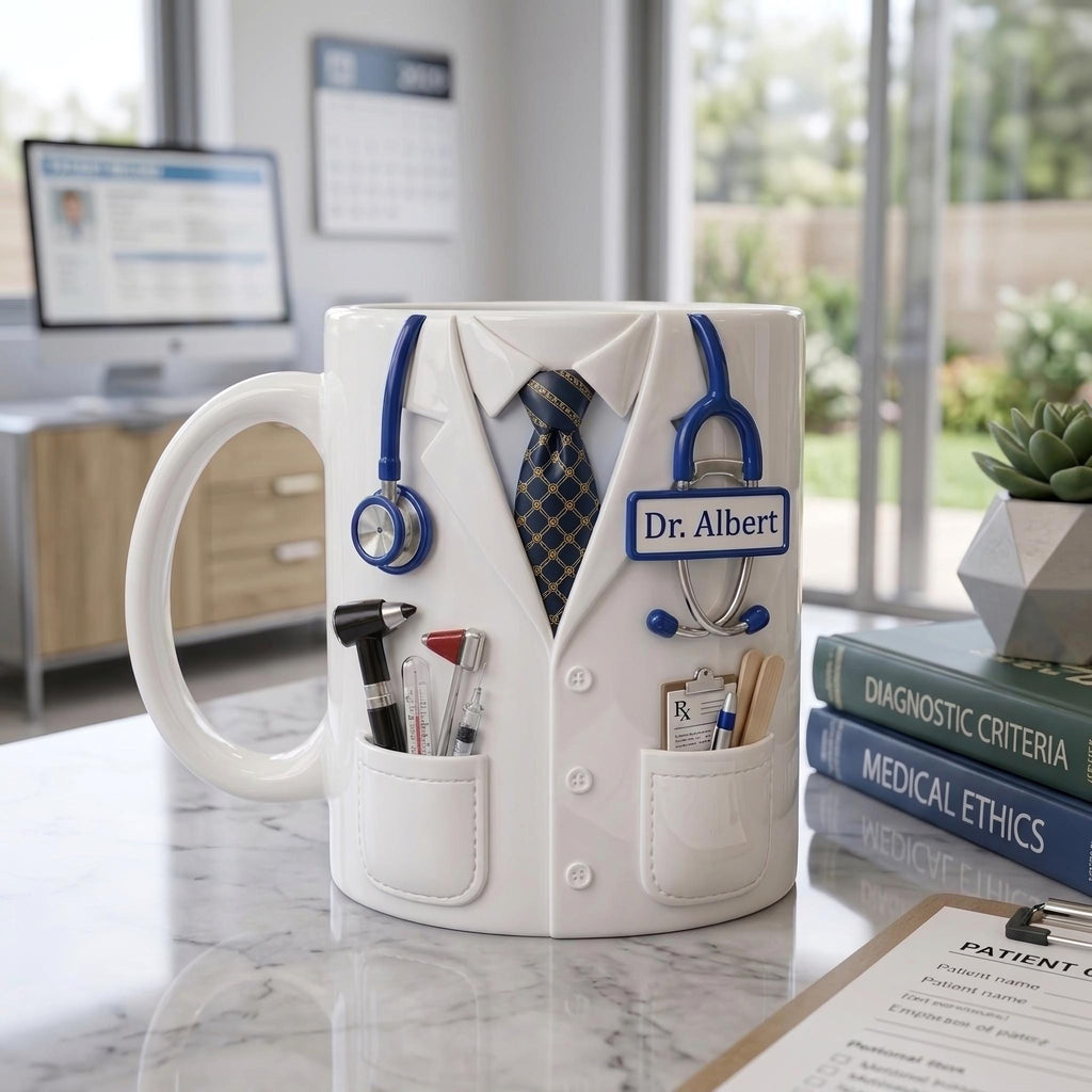 Personalized Doctor Mug, Medical Coffee Cup, Custom Physician Gift, Healthcare Professional Mug, Doctor Appreciation Gift