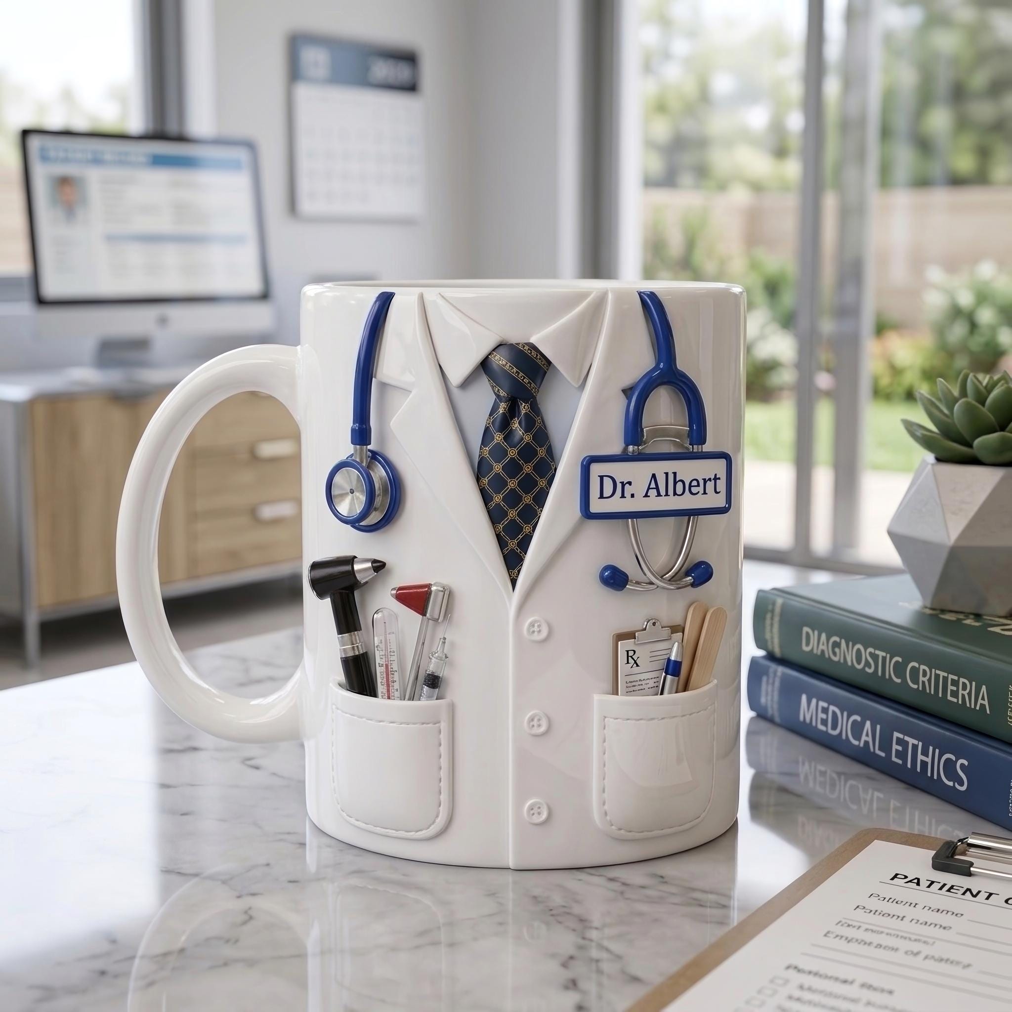 Personalized Doctor Mug, Medical Coffee Cup, Custom Physician Gift, Healthcare Professional Mug, Doctor Appreciation Gift