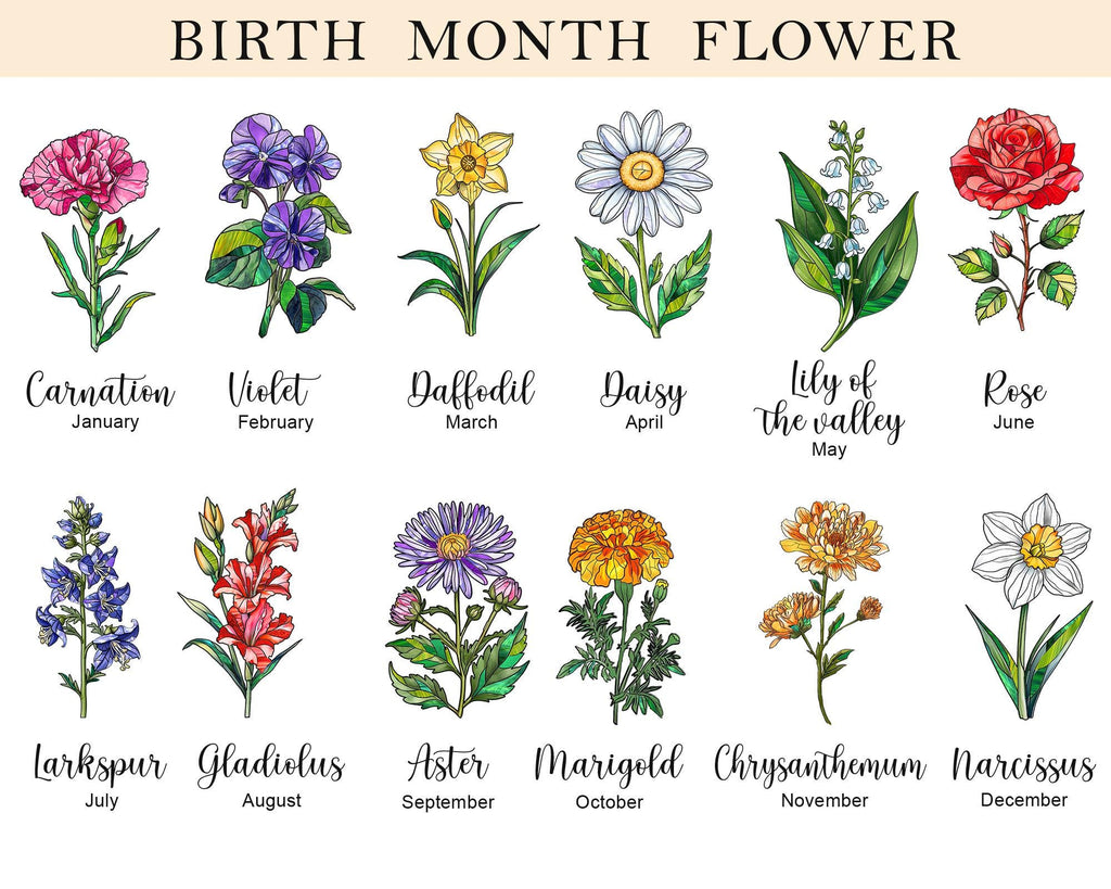 Custom Grandma's Garden Night Light_ Personalized Birth Month Flowers Gift for Grandma, Mothers Day Gift From Grandkids, Mom Birthday Gifts