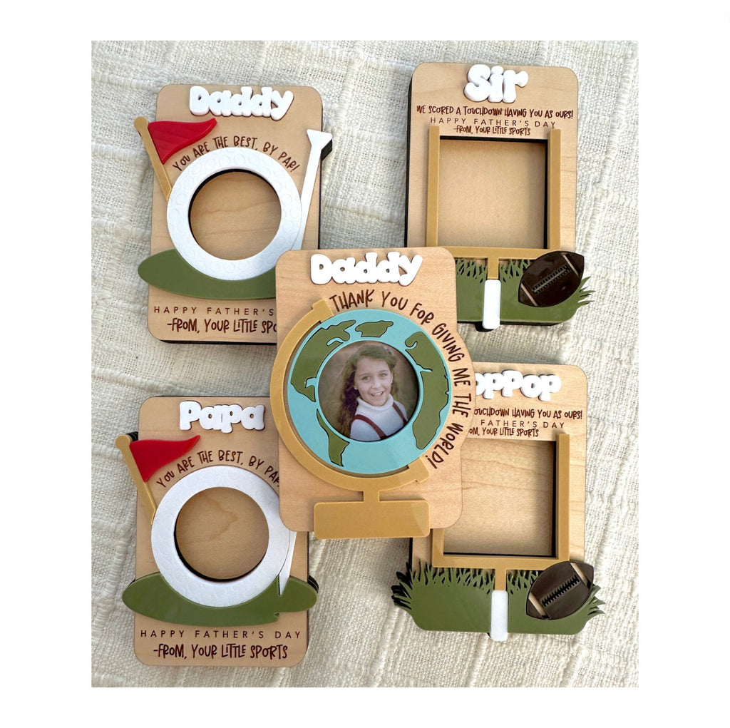 Father's Day Photo Frame_ Magnet or Visor Clip, Fathers Day Gift, First Fathers Day, Grandpa Fathers Day Gift, Fathers Day Gift for Grandpa