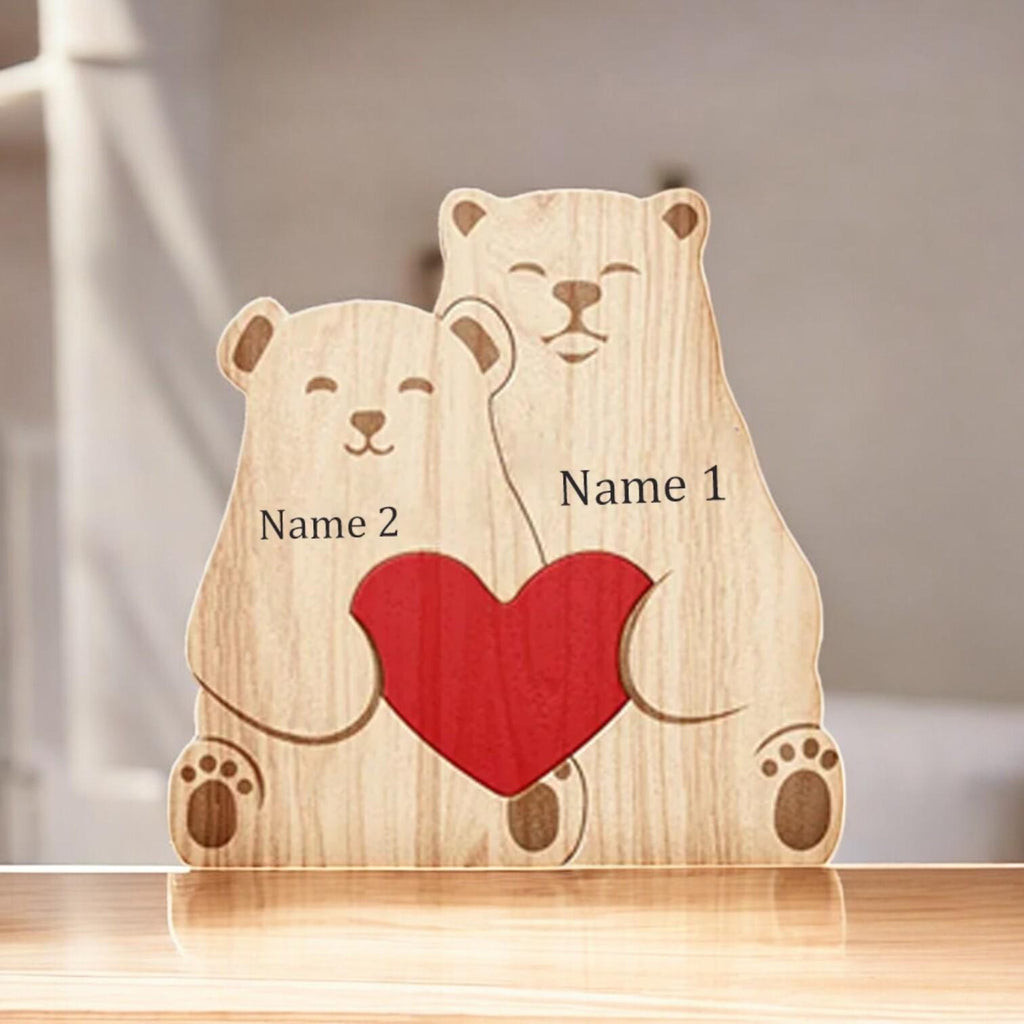 Koala Family Puzzle - Mothers Day Gift - Family Christmas Gift - Personalised Koala Family Puzzle - Family of Four Gift - Family Decoration