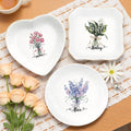 Ceramic Birth Flower Ring Dish,birth Month Flower Trinket Dish,bridesmaid Gift,bridesmaid Proposal,birthday Gift for Her,wedding Gifts
