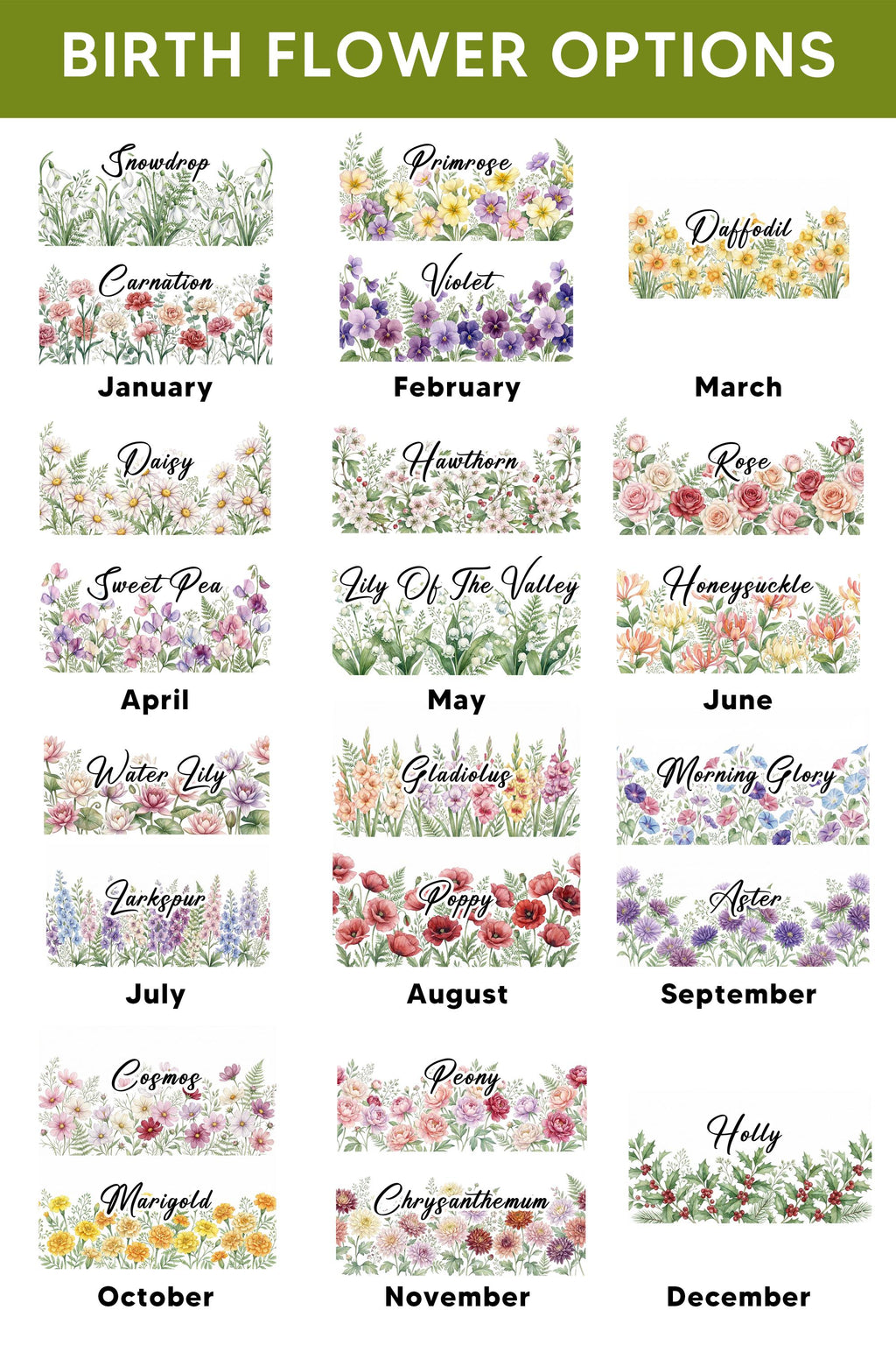 Personalised Birth Flower Trinket Dish_ Custom Birth Month Flower Trinket Dish, Wedding Bridesmaid Gift, Wildflower Ring Holder, Best Friend