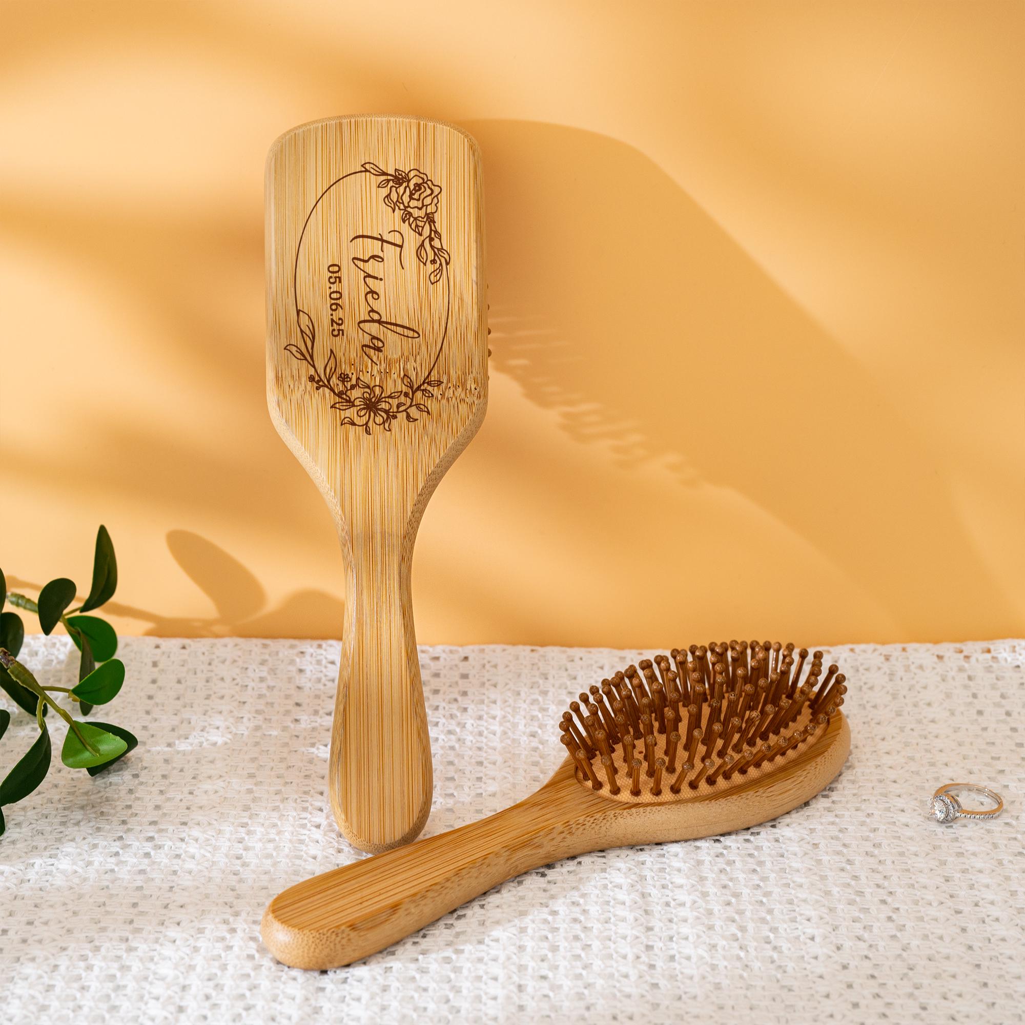 Custom Handmade Bridesmaids Airbag Brush,Personalised Name Comb,Birthday Wedding Gift For Her,Bridal Shower Gift,Gift for Girl,Mom Hairbrush