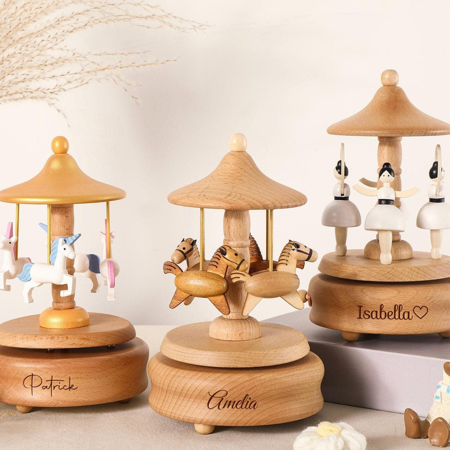 Personalized Wooden Musicbox,engraved Name Music Box,personalized Toys for Kids, Baby Shower Gift,newborn Gift, Gifts for Kids,keepsake Gift