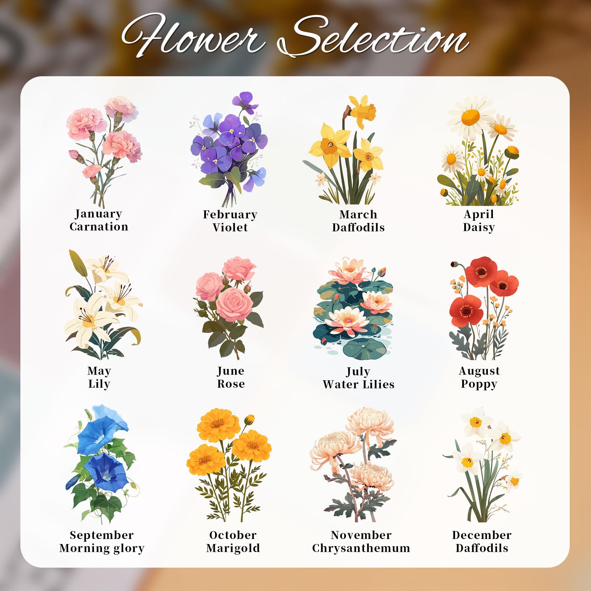 Personalized Leather Magnetic Bookmark_ Birthday Flower Gift, Leather Bookmark, Library Bookmark, Bookmark for Women